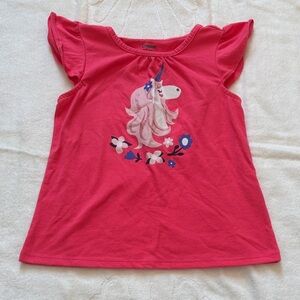Gymboree Pink Unicorn Short Sleeve Tee